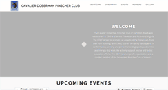 Desktop Screenshot of dobermanclub.org