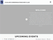 Tablet Screenshot of dobermanclub.org